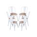 Pack 6 Sillas Torix Madera Natural Pack 6 Sillas Torix Madera Natural Blanco