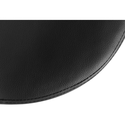 Taburete de bar Ponte redondo en polipiel Simil cuero Negro 38.5X38.5X60 cm