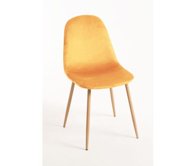 Silla teok terciopelo - amarillo