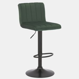 Taburete de bar Jamie en terciopelo Verde 50X40X85 cm