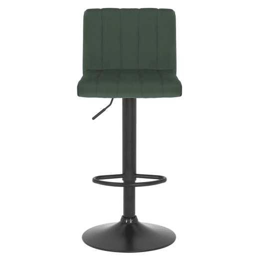 Taburete de bar Jamie en terciopelo Verde 50X40X85 cm