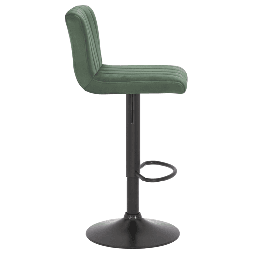 Taburete de bar Jamie en terciopelo Verde 50X40X85 cm