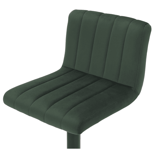 Taburete de bar Jamie en terciopelo Verde 50X40X85 cm