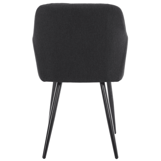 Silla de comedor Shila Tela Negro 44X47X84 cm