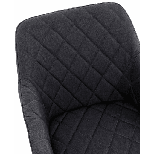 Silla de comedor Shila Tela Negro 44X47X84 cm