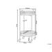 Beliani Carrito de cocina FARLEY Beliani Carrito de cocina FARLEY Dorado