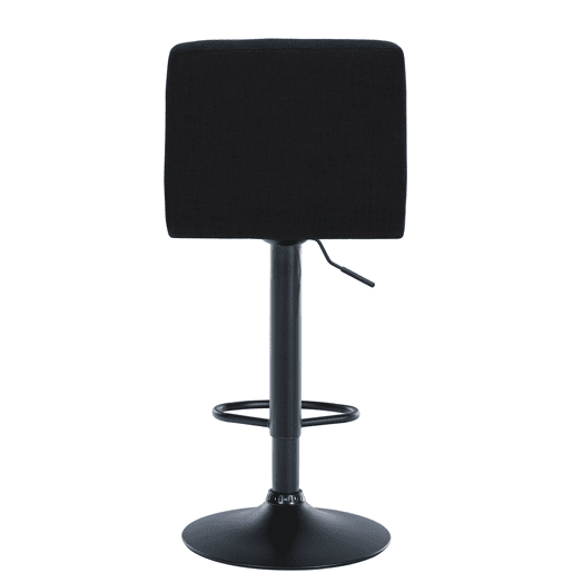 Taburete de bar Calma en tela Negro 47X46X94 cm