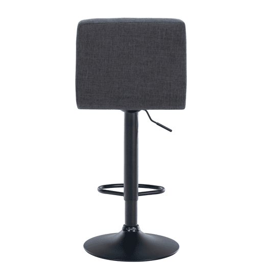 Taburete de bar Calma en tela Gris claro 47X46X94 cm