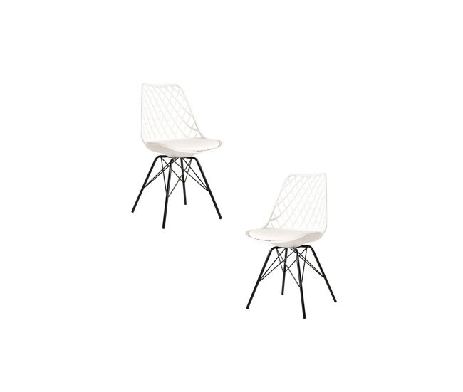 Pack 2 sillas iron mima - blanco