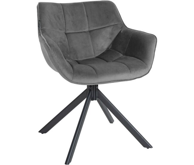 Silla de comedor Westport en terciopelo