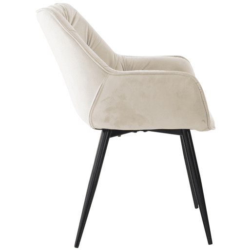 Silla Tanna en terciopelo 62X58X83 cm