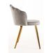 Silla Blume Gold Terciopelo Silla Blume Gold Terciopelo Gris