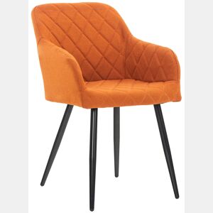 Silla de comedor Shila Tela Naranja 44X47X84 cm