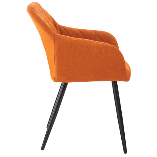 Silla de comedor Shila Tela Naranja 44X47X84 cm