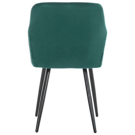 Silla de comedor Shila Terciopelo Verde 44X47X84 cm