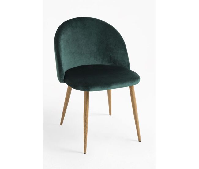 Silla vint terciopelo - verde