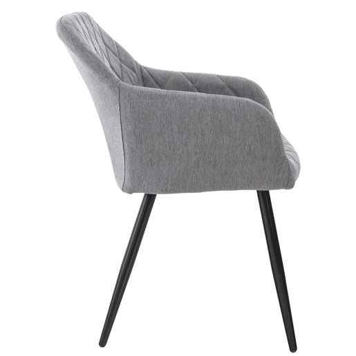 Silla de comedor Shila Tela Gris 44X47X84 cm