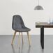 Set de 6 Sillas de Comedor Kopparberg Tapizado Madera de haya Set de 6 Sillas de Comedor Kopparberg Tapizado Madera de haya Gris Oscuro