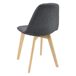Set de 6 Sillas de Comedor Kopparberg Tapizado Madera de haya Set de 6 Sillas de Comedor Kopparberg Tapizado Madera de haya Gris Oscuro