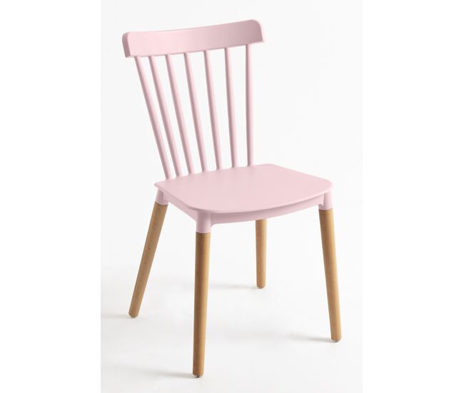 Pack 4 sillas leka - rosa