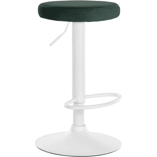 Taburete de bar Ponte tapizado en terciopelo Verde 38.5X38.5X60 cm