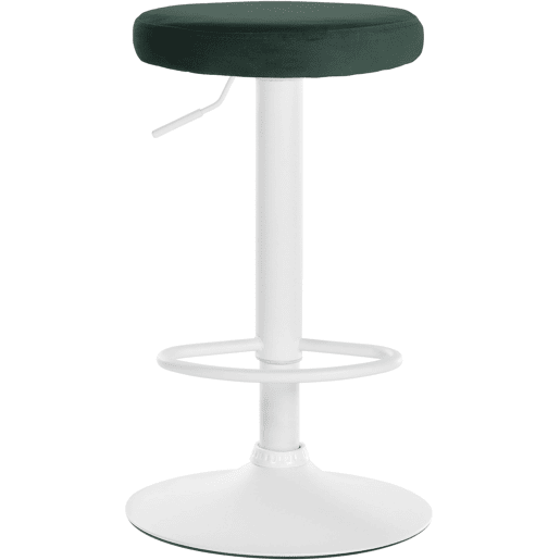 Taburete de bar Ponte tapizado en terciopelo Verde 38.5X38.5X60 cm