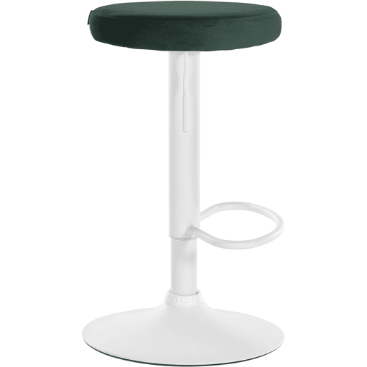 Taburete de bar Ponte tapizado en terciopelo Verde 38.5X38.5X60 cm