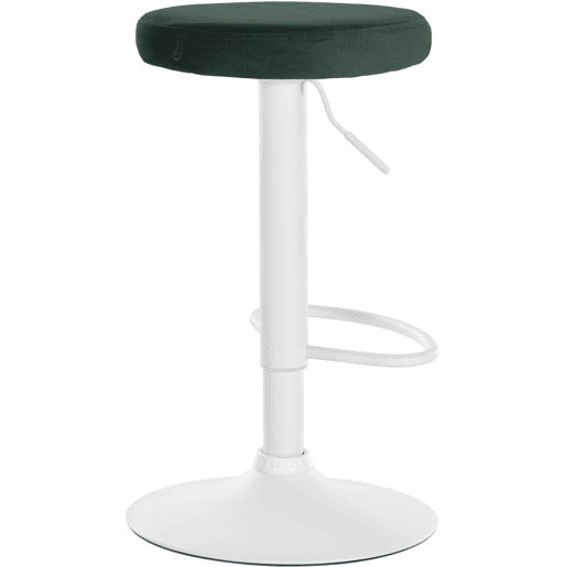 Taburete de bar Ponte tapizado en terciopelo Verde 38.5X38.5X60 cm