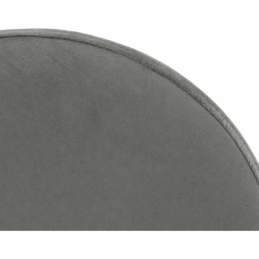 Taburete de bar Ponte tapizado en terciopelo Gris 38.5X38.5X60 cm