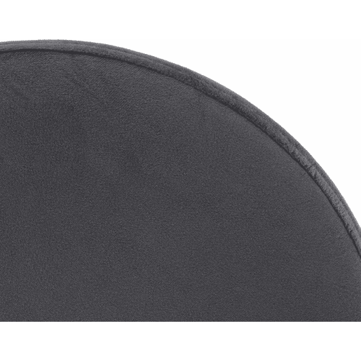Taburete de bar Ponte tapizado en terciopelo Gris oscuro 38.5X38.5X60 cm
