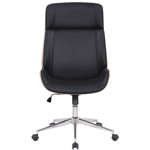 Silla de oficina Varel Simil cuero Naturalnegro 66X58X110 cm