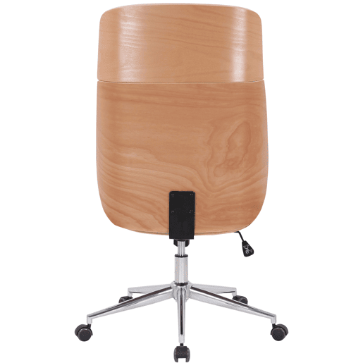 Silla de oficina Varel Simil cuero Naturalnegro 66X58X110 cm