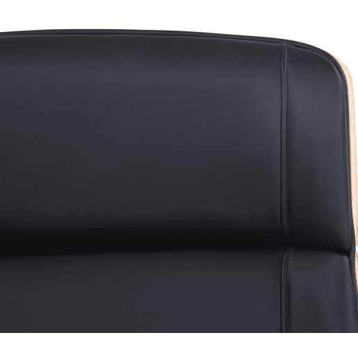 Silla de oficina Varel Simil cuero Naturalnegro 66X58X110 cm