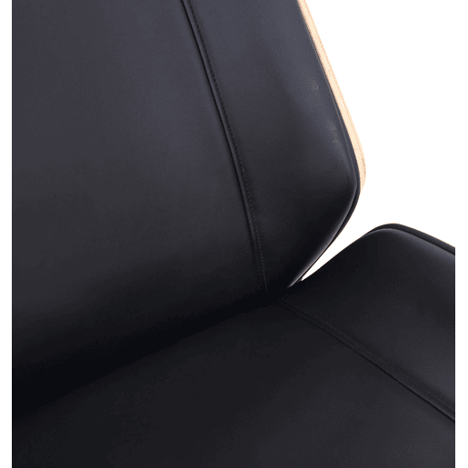 Silla de oficina Varel Simil cuero Naturalnegro 66X58X110 cm