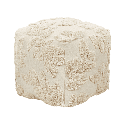 Pufe Tufado MULTAN Algodão Creme 45 cm 45 cm 45 cm