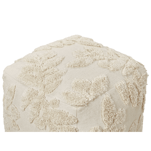 Pufe Tufado MULTAN Algodão Creme 45 cm 45 cm 45 cm