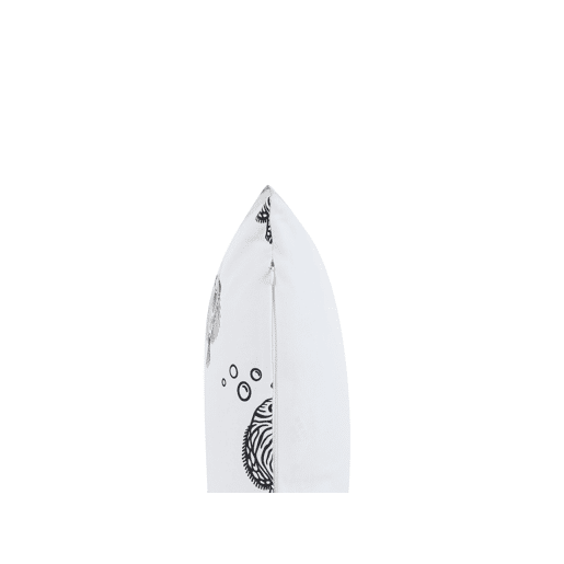 Conjunto de 2 almofadas decorativas TWEEDIA Algodão 45 x 45 cm Branco