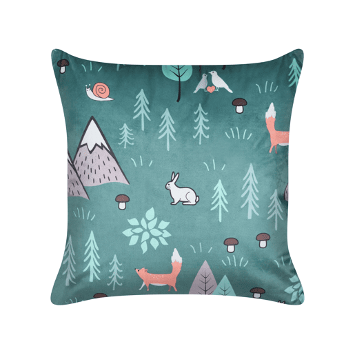 Conjunto de 2 almofadas decorativas FOOTHILL Veludo 45 x 45 cm Verde menta