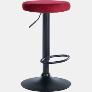 Taburete de bar Ponte tapizado en terciopelo Rojo 38.5X38.5X60 cm