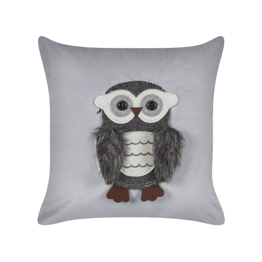 Conjunto de 2 almofadas decorativas OPHRYS Veludo 45 x 45 cm Cinzento