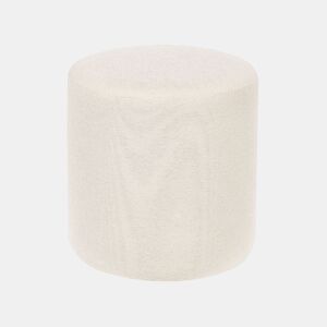 Pufe MOAB Bouclé Branco 39 cm 39 cm 41 cm