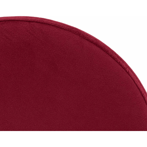 Taburete de bar Ponte tapizado en terciopelo Rojo 38.5X38.5X60 cm