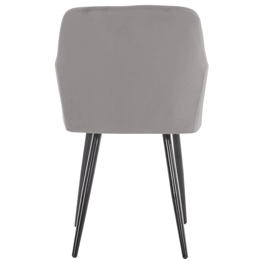 Silla de comedor Shila Terciopelo Gris 44X47X84 cm