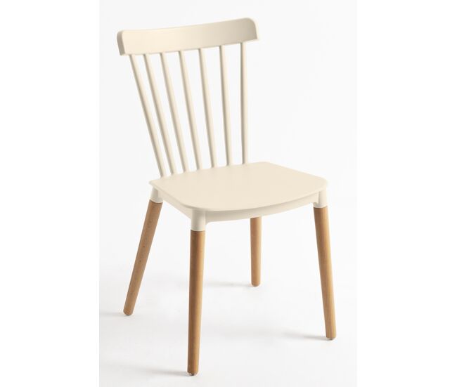 Pack 4 sillas leka - beige