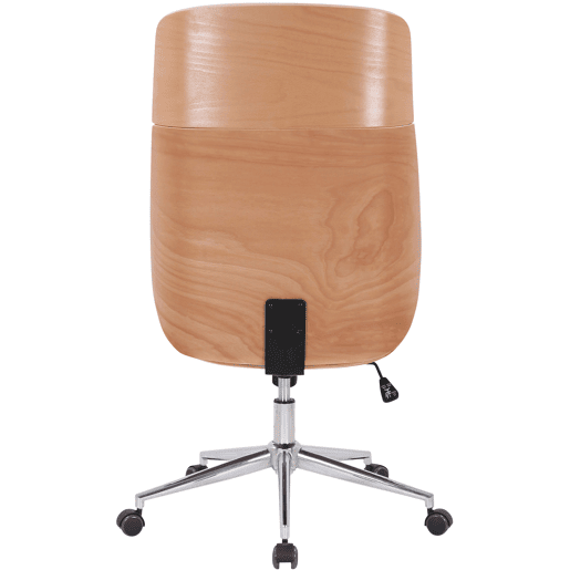 Silla de oficina Varel Simil cuero Naturalblanco 66X58X110 cm