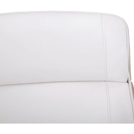 Silla de oficina Varel Simil cuero Naturalblanco 66X58X110 cm