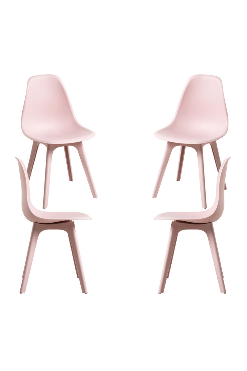 Pack 4 Sillas Kelen Suprym Rosa