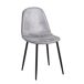 Silla Black Teok Polipiel Vintage Silla Black Teok Polipiel Vintage Gris Claro