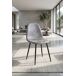 Silla Black Teok Polipiel Vintage Silla Black Teok Polipiel Vintage Gris Claro