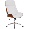 Silla de oficina Varel Simil cuero Nogalblanco 66X58X110 cm